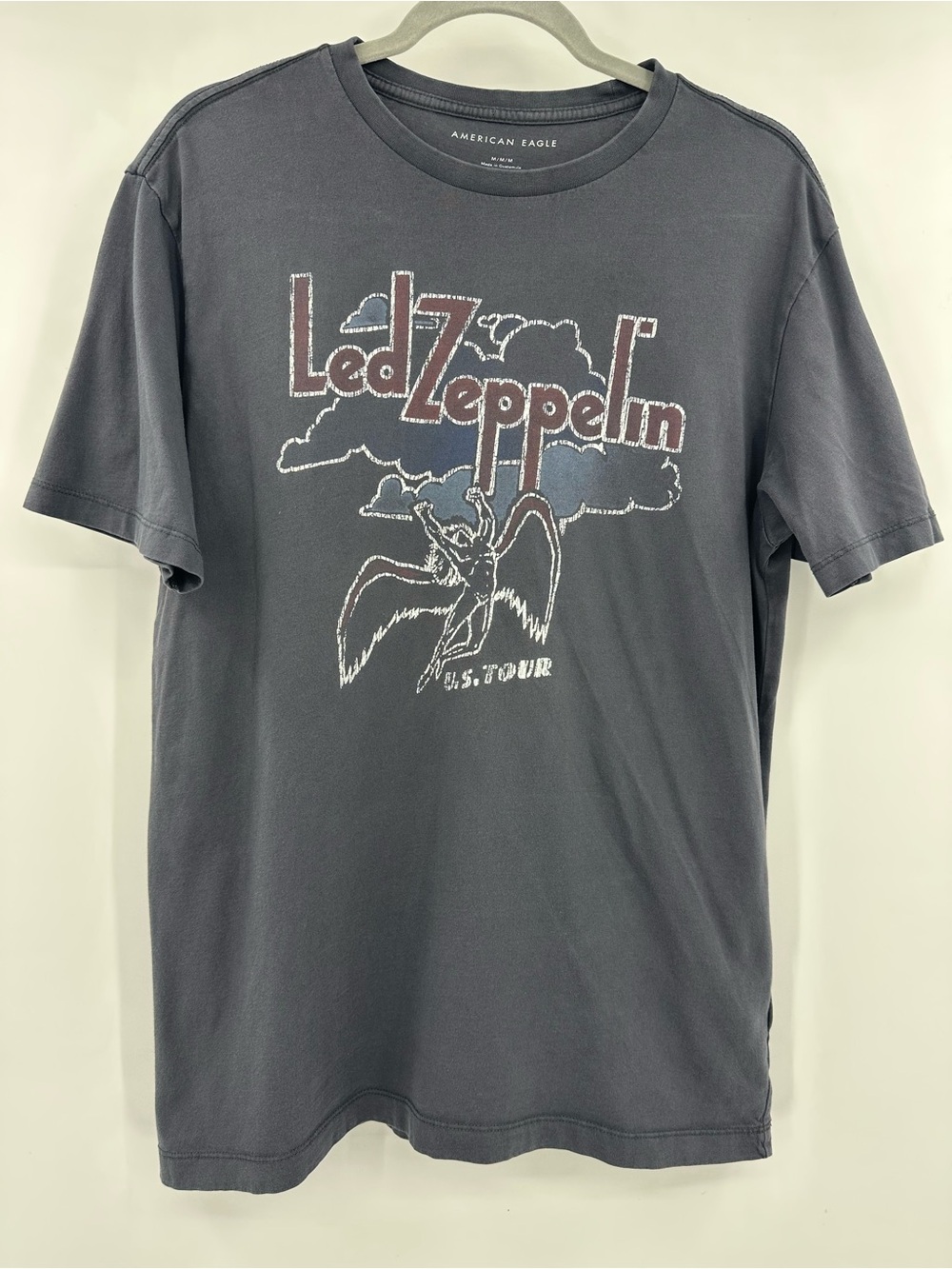 American Eagle Outfitters Men’s Led Zeppelin Graphic Tee - Charcoal Gray